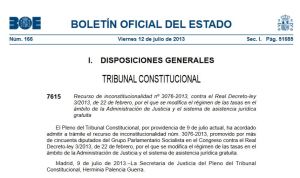 providencia admisión TC 12 julio 2013 contra recurso PSOE RDL 3-2013